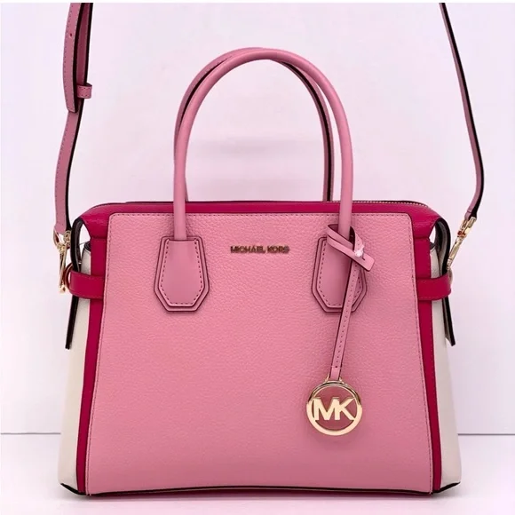 Michael Kors Mercer Medium Top Zip Belted
Satchel Crossbody Electric Pink - Picture 11 of 13